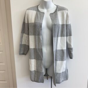 Loft Outlet Plaid Long Cardigan
